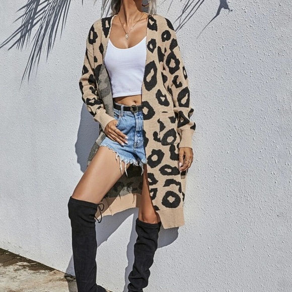 🆕LAST ONE!🛍 LUXE Longline Leopard Cardigan 🐾 - Picture 7 of 7